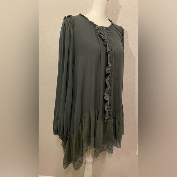 Free People Jeanette Tunic in Pine Size M - Picture 11 of 14